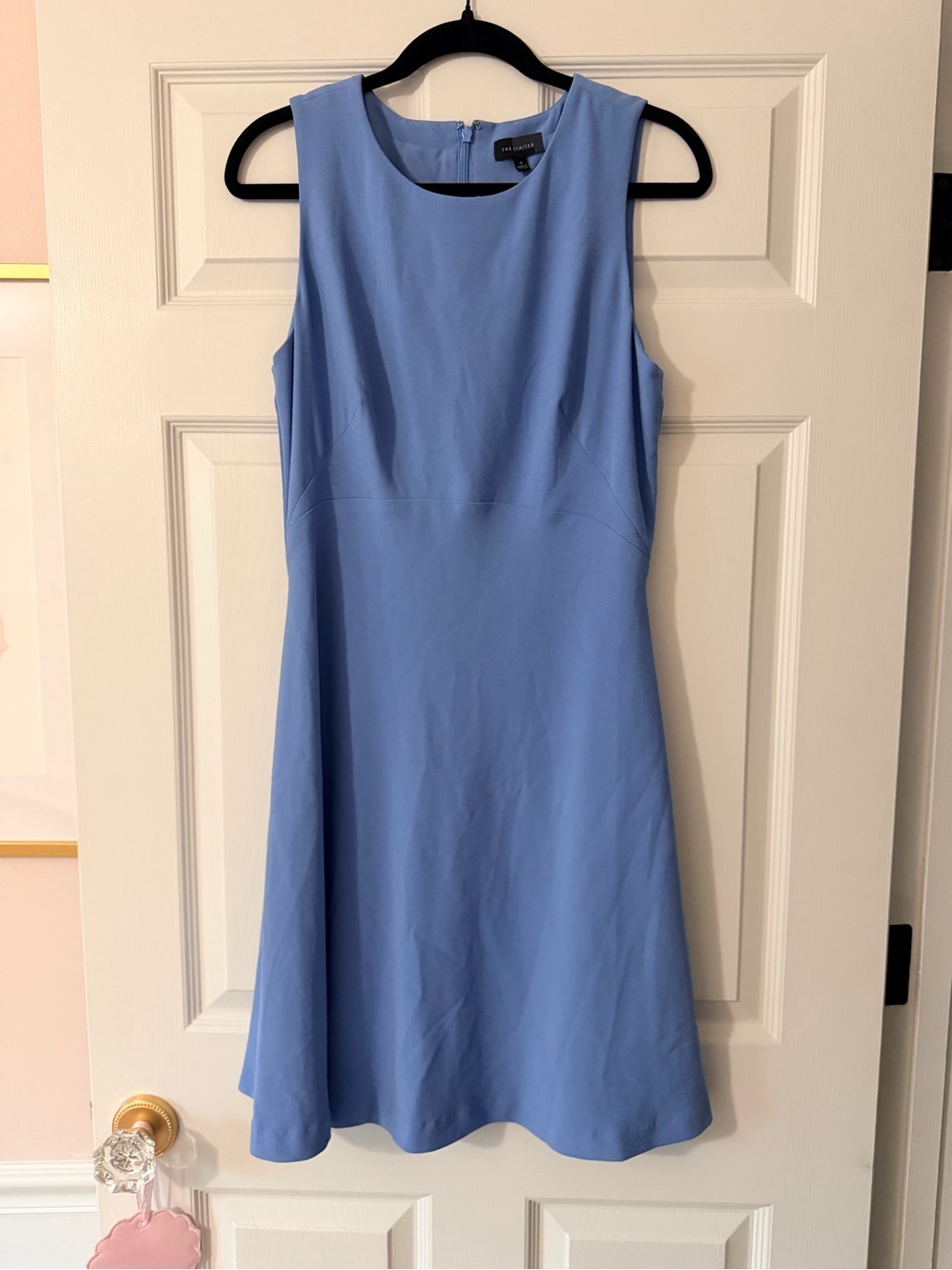 The Limited Sleeveless A-Line Dress in Light Blue